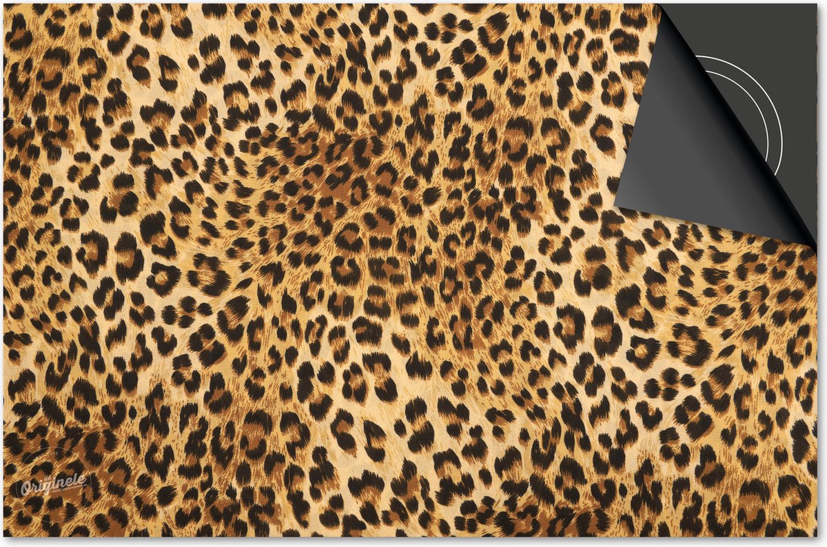 Inductie beschermer 65x52 - afdekplaat inductie mat - Dietrix Kookplaat beschermer - DELUXE - Dieren - Cheetah Print