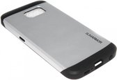 Rubber hoesje zilver Geschikt voor Samsung Galaxy S6 Edge