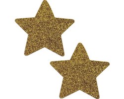 Banoch - Nipple Sticker Sparkle Star - Tepel Plakker - Ster Goud - Tepelstickers