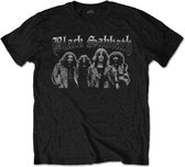 Black Sabbath Heren Tshirt -2XL- Greyscale Group Zwart