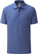 Fruit Of The Loom Heren 65/35 Pique Poloshirt Korte Mouwen (Heather Royaal Blauw)