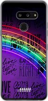 LG G8 ThinQ Hoesje Transparant TPU Case - Love is Love #ffffff