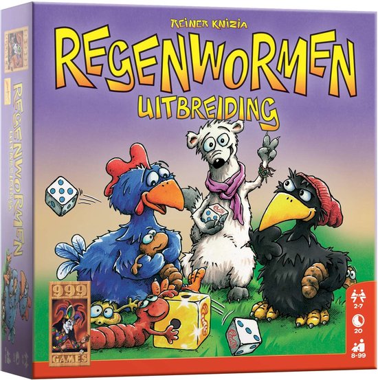 999 Games Regenwormen Uitbreiding - Dobbelspel - 8+