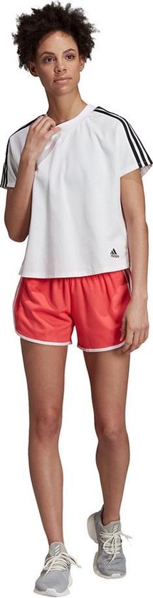 adidas ID M10 Athletics short dames roze/wit | bol.com