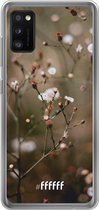 Samsung Galaxy A41 Hoesje Transparant TPU Case - Flower Buds #ffffff