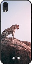 iPhone Xr Hoesje TPU Case - Leopard #ffffff