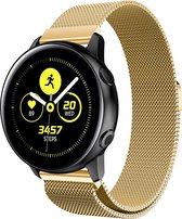 Milanees Smartwatch bandje - Geschikt voor  Samsung Galaxy Watch Active Milanese band - goud - Horlogeband / Polsband / Armband