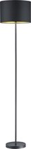 LED Vloerlamp - Trion Hostons - E27 Fitting - Rond - Mat Zwart - Aluminium - BSE