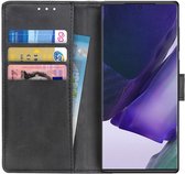 Portemonnee Zwart Hoesje Geschikt voor Samsung Galaxy Note 20 Ultra
