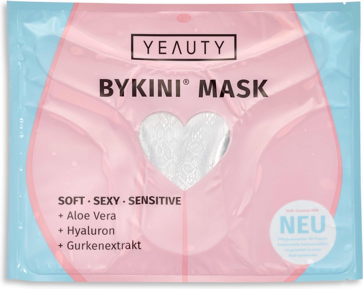 YEAUTY Bikini masker met Aloë vera, Hyaluronzuur en Komkommerextract - Geur van Kokosmelk (1 stuk)