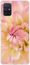 Samsung Galaxy A71 Hoesje Transparant TPU Case - Pink Petals #ffffff