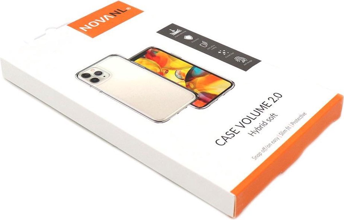 NovaNL - Hoesje Apple iPhone 11 Pro Max Case Volume 2.0 - Transparant/Doorzichtig