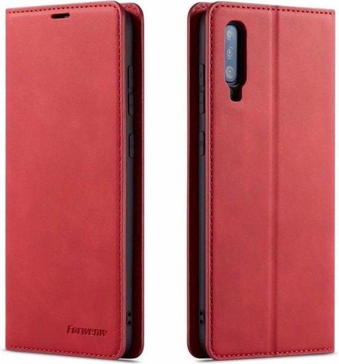 Luxe PU leren Bookcase voor Samsung Galaxy S20 | Hoogwaardig Leren Hoesje | Lederen Wallet Case | Telefoonhoesje | Kaarthouder | Portemonnee | Rood