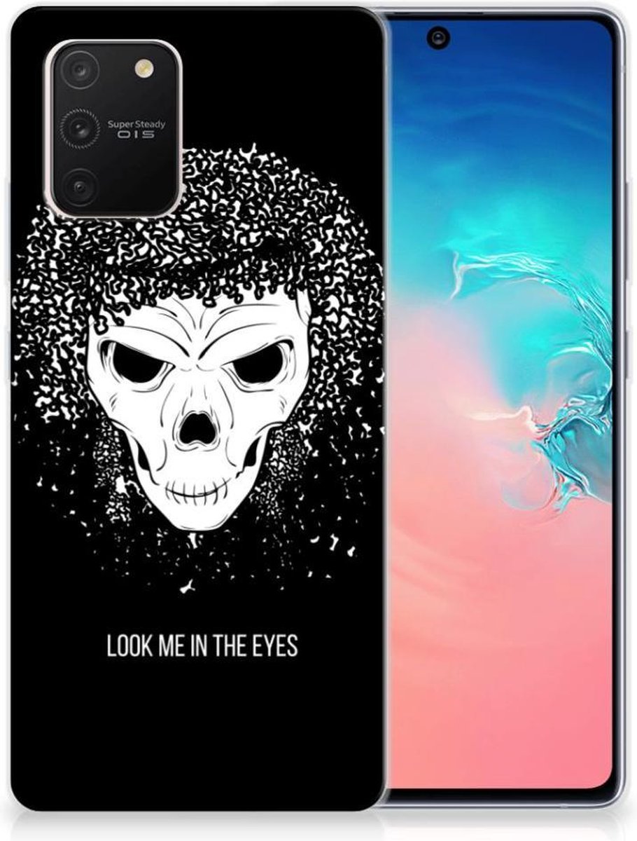 Silicone Back Case Samsung Galaxy S10 Lite Skull Hair