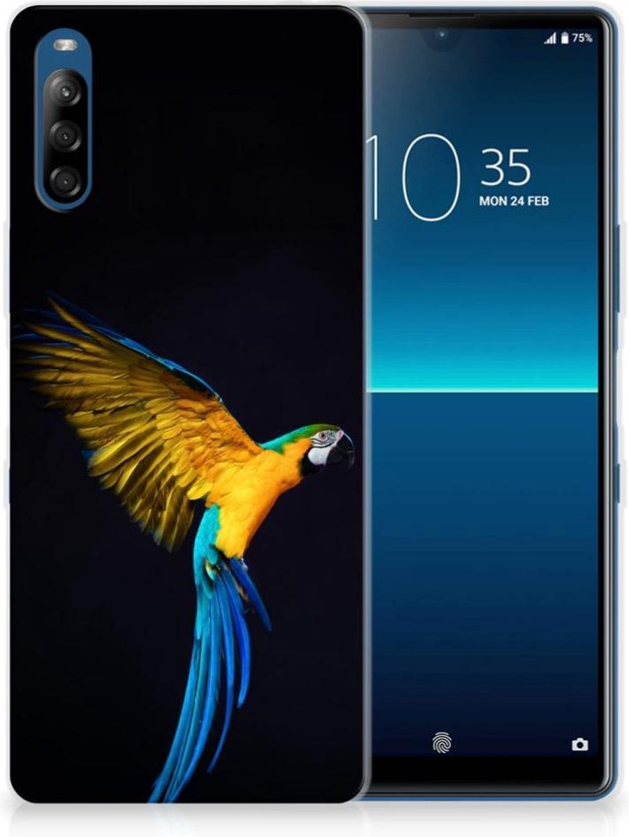 Sony Xperia L4 TPU Hoesje Papegaai