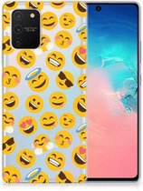 Backcover Soft Siliconen Hoesje Geschikt voor Samsung Galaxy S10 Lite Telefoon Hoesje Super als Cadeautjes voor Meisjes Emoji