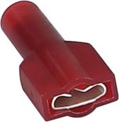 Vlakstekker volledig geisoleerd Rood 0.5 - 1.5 mm² (100 stuks)