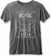 AC/DC - Cannon Swig Heren T-shirt - S - Grijs