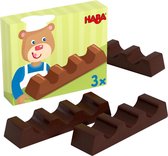 Haba Chocoladerepen Junior 9 Cm Hout Bruin 3-delig