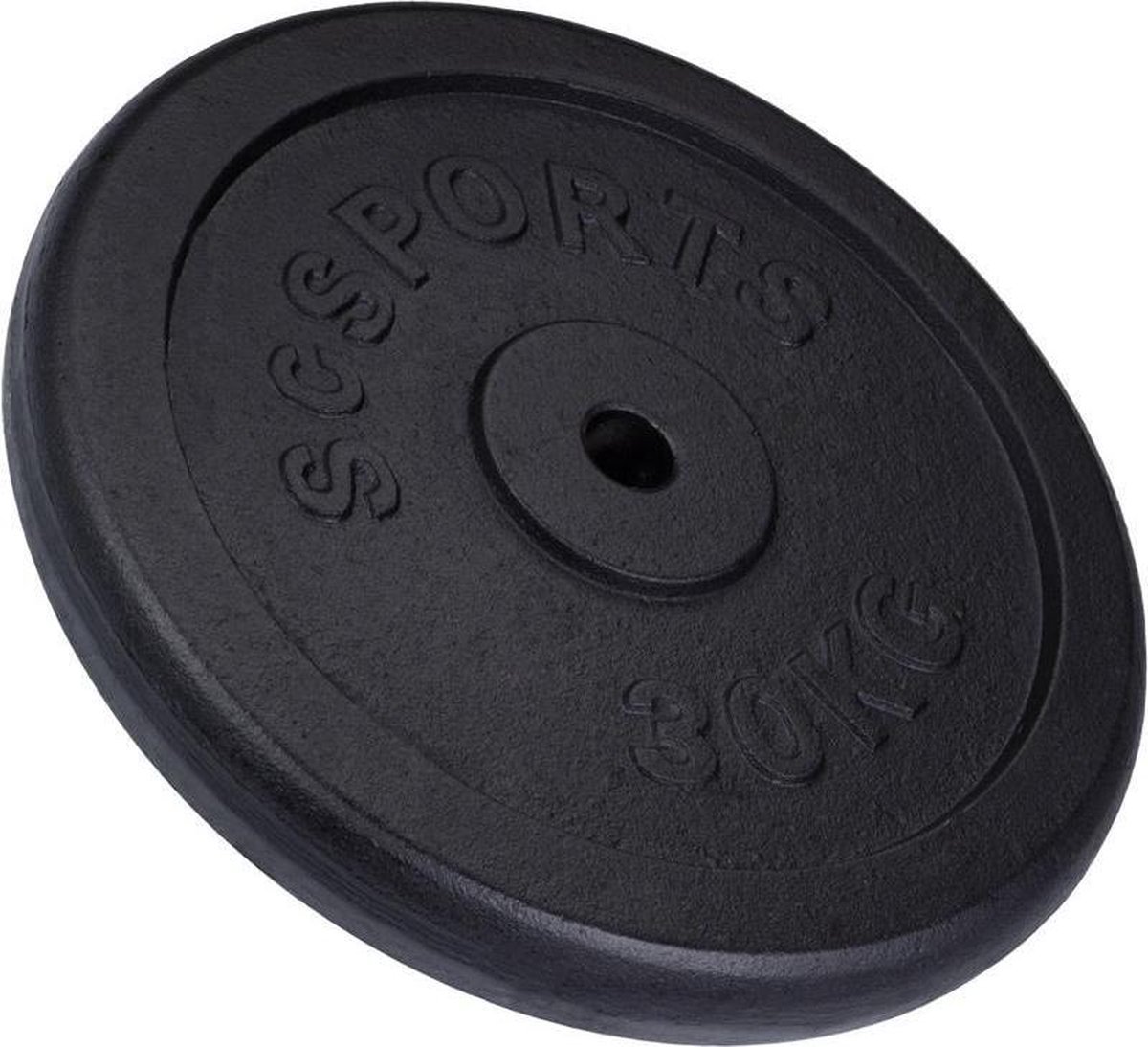 ScSPORTS® Halterschijf 30 kg - Gietijzer - 30 mm - Gewichten
