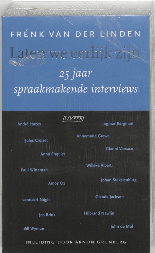 Cover van het boek 'Laten we eerlijk zijn' van Frénk van der Linden