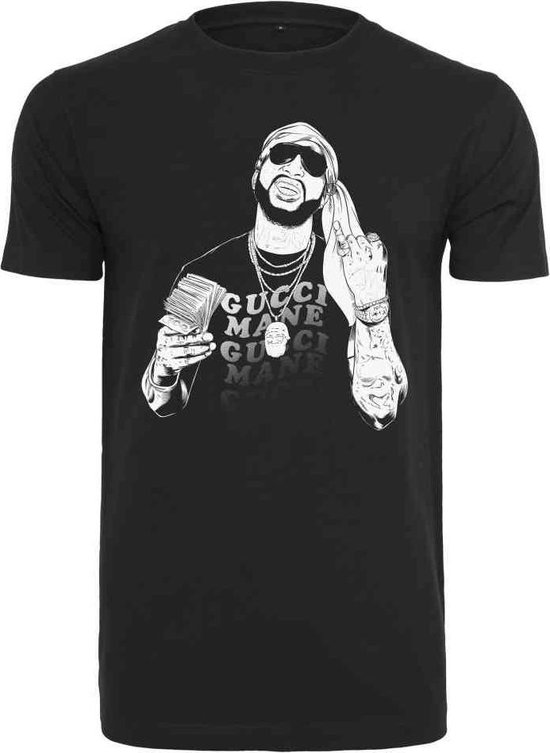 Merchcode Gucci Mane - Pinkies Up Heren T-shirt - M - Zwart