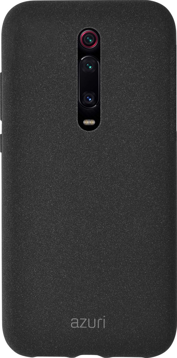 Azuri flexibel hoesje met zandtextuur voor Xiaomi Mi 9T - Zwart