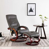 Elektrische Massage Fauteuil met voetenbankje (Incl LW anti kras viltjes) - Loungestoel - Lounge stoel - Relax stoel - Chill stoel - Lounge Bankje - Lounge Fauteil