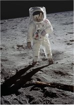 Buzz Aldrin walks on the moon (maanlanding) - Foto op Forex - 60 x 80 cm