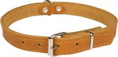 Duvo+ Classy leder halsband Cognac 37-42cm/18mm