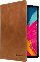 iPad Pro 12.9 (2018) Bookcase hoesje - dbramante1928 - Effen Tan - Leer