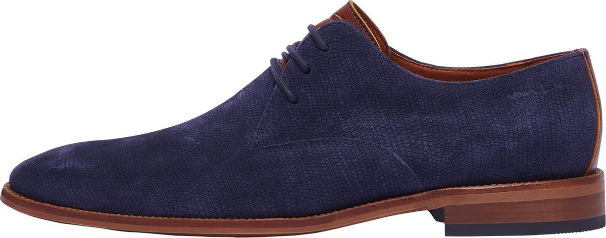 Van Lier Schoen Suède Donkerblauw Blauw maat 41 - Schoenen.nl