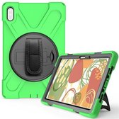 Huawei MatePad 10.4 Cover - Hand Strap Armor Case - Groen