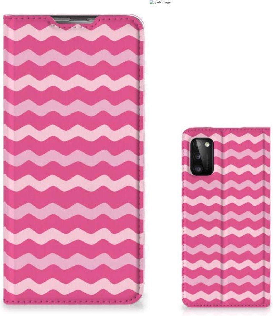 Samsung Galaxy A41 Hoesje met Magneet Waves Pink