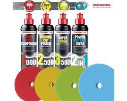 Menzerna - Polijstpakket 4 x Polijstpasta 250 ml + 4 x PolijstPad !