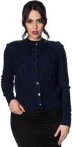 Dancing Days - MIDNIGHT DAZE Cardigan - 3XL - Blauw