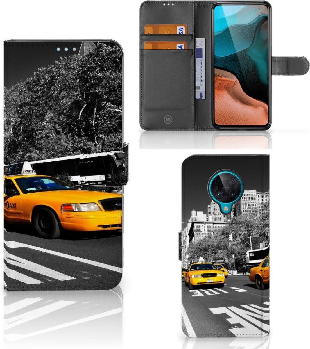 Beschermhoesje Xiaomi Poco F2 Pro Telefoon Hoesje New York Taxi