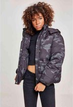 Urban Classics Gewatteerd jack -L- Boyfriend Camo Groen