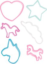 Unicorn Elastische Figuren Glow-in-the-dark Meisjes 6 Stuks