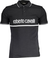 Roberto Cavalli Polo Zwart 2XL Heren