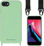 iMoshion Color Backcover met koord hoesje - Nylon Strap iPhone SE (2022 / 2020) / 8 / 7 hoesje - Groen