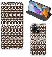 Hoesje Geschikt voor Samsung Galaxy A21s Bookcase Aztec Brown