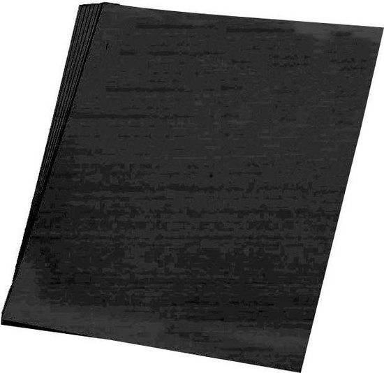 Zwart karton vel 48 x cm