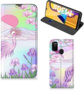 Telefoonhoesje Geschikt voor Samsung Galaxy M30s | Geschikt voor Samsung M21 Wallet Bookcase Vogel