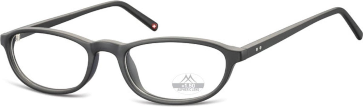 Montana Leesbril Hmr57 Matzwart Sterkte +2.00