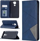 Xiaomi Redmi Note 9 Hoesje Geometrie Portemonnee Blauw