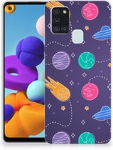 Telefoonhoesje Geschikt voor Samsung Galaxy A21s Doorzichtig Hoesje Ruimte