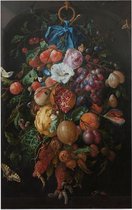 Festoen van vruchten en bloemen, Jan Davidsz. de Heem - Foto op Forex - 30 x 45 cm