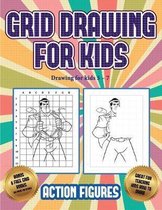 Drawing for kids 5 - 7 (Grid drawing for kids - Action Figures)