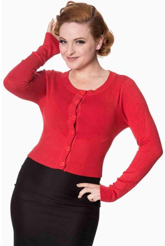 Dancing Days - DOLLY Cardigan - S - Rood